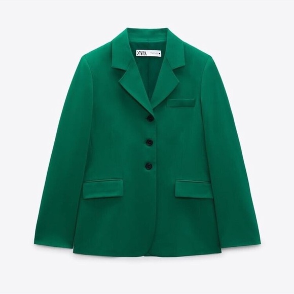 Zara Jackets & Blazers - NWT ZARA STRAIGHT CUT WOOL BLEND BLAZER